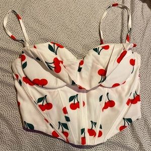 Cherry 🍒 corset top